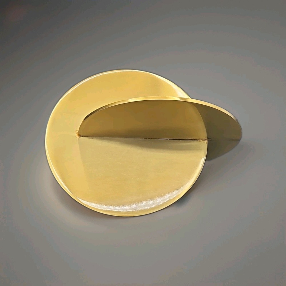 Nate Berkus Double Circle Sculpture elegant bohemian gold decor - Picture 2 of 5